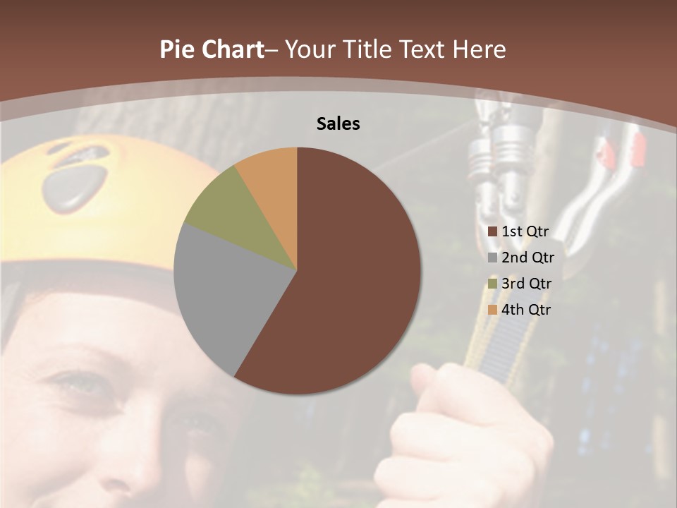 A Man Holding A Rope With A Helmet On His Head PowerPoint Template