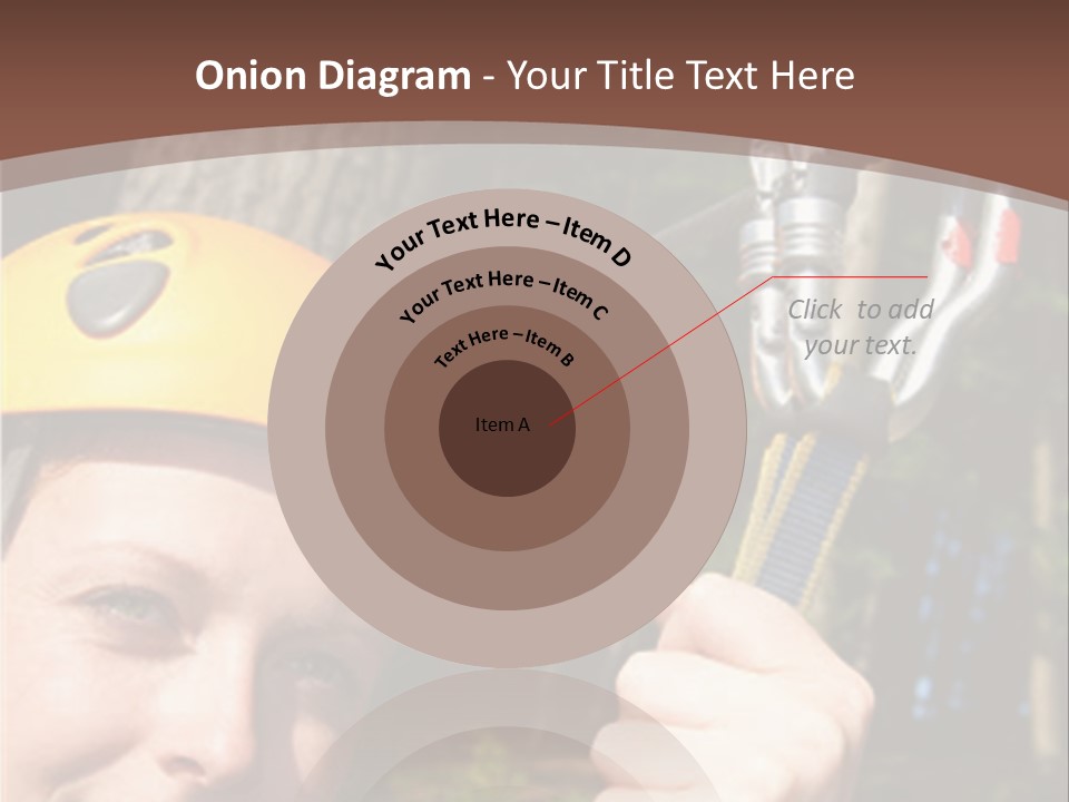A Man Holding A Rope With A Helmet On His Head PowerPoint Template