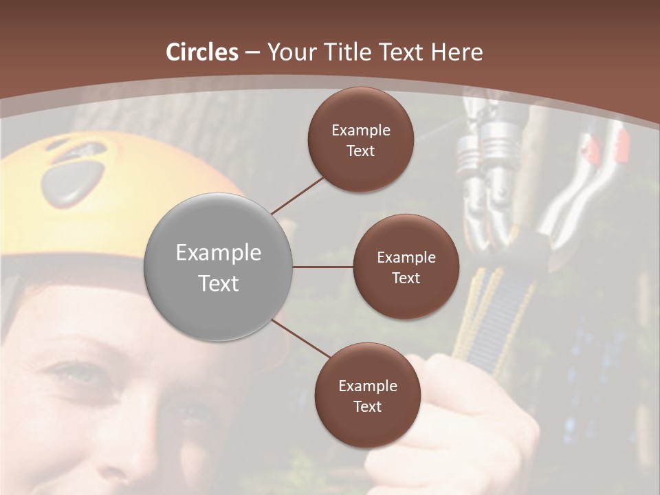 A Man Holding A Rope With A Helmet On His Head PowerPoint Template