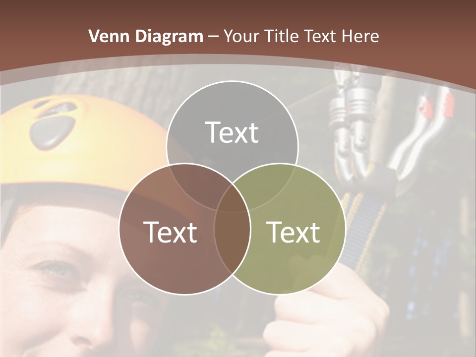 A Man Holding A Rope With A Helmet On His Head PowerPoint Template