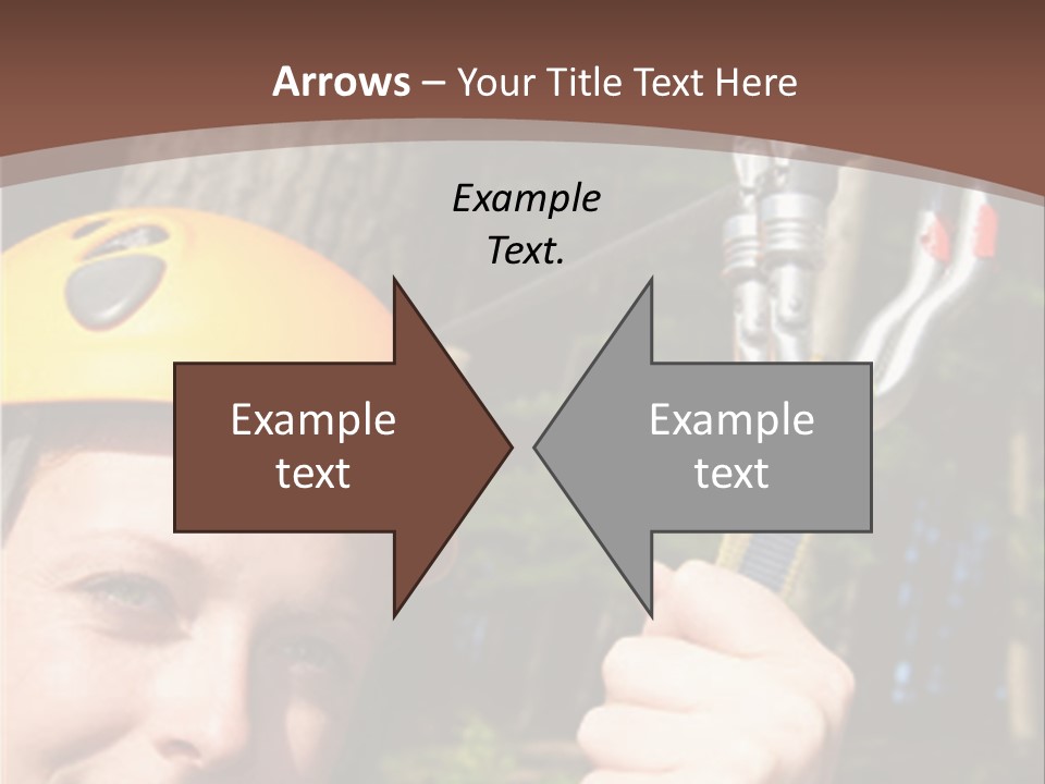 A Man Holding A Rope With A Helmet On His Head PowerPoint Template