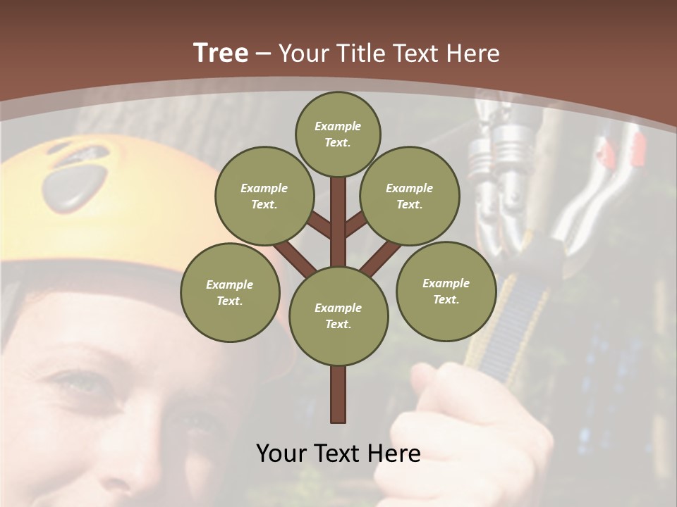 A Man Holding A Rope With A Helmet On His Head PowerPoint Template