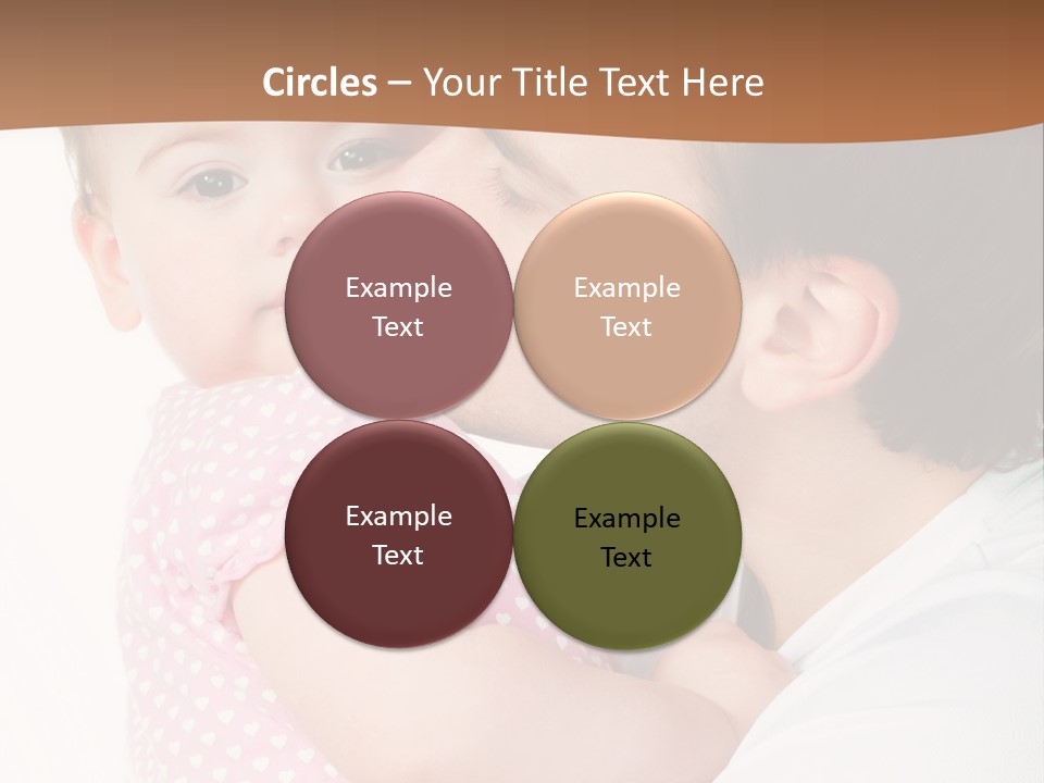 A Man Kissing A Baby On The Cheek PowerPoint Template