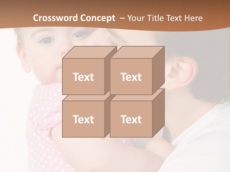 A Man Kissing A Baby On The Cheek PowerPoint Template