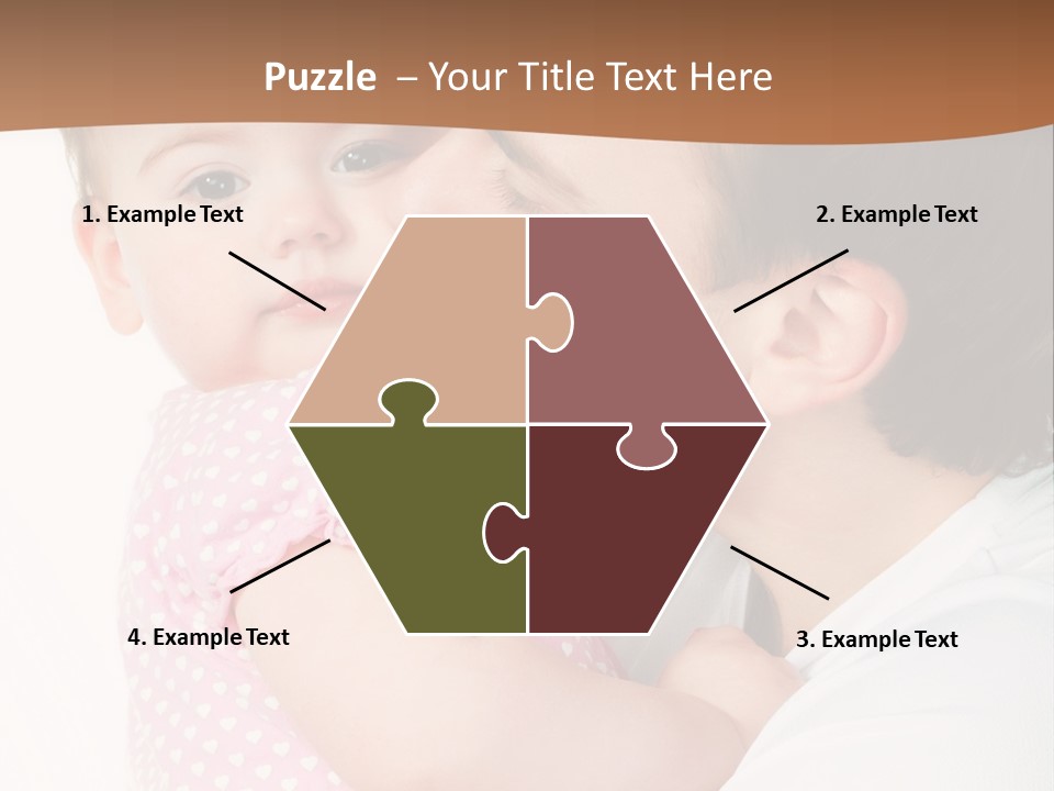 A Man Kissing A Baby On The Cheek PowerPoint Template