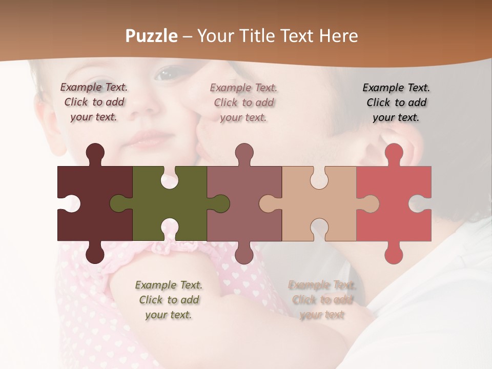 A Man Kissing A Baby On The Cheek PowerPoint Template