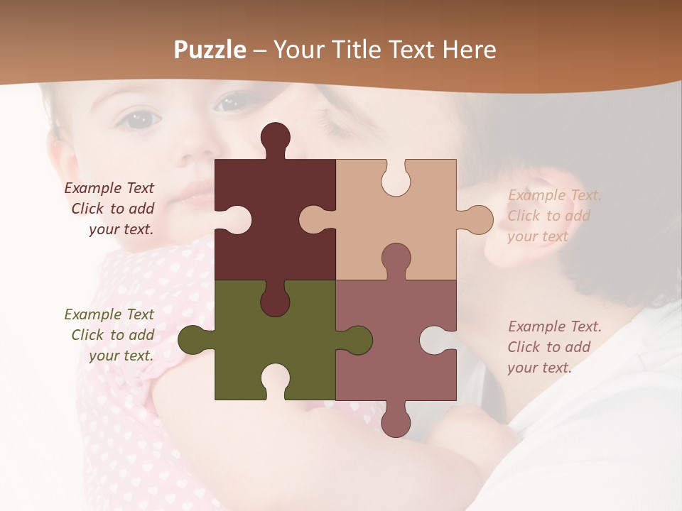 A Man Kissing A Baby On The Cheek PowerPoint Template