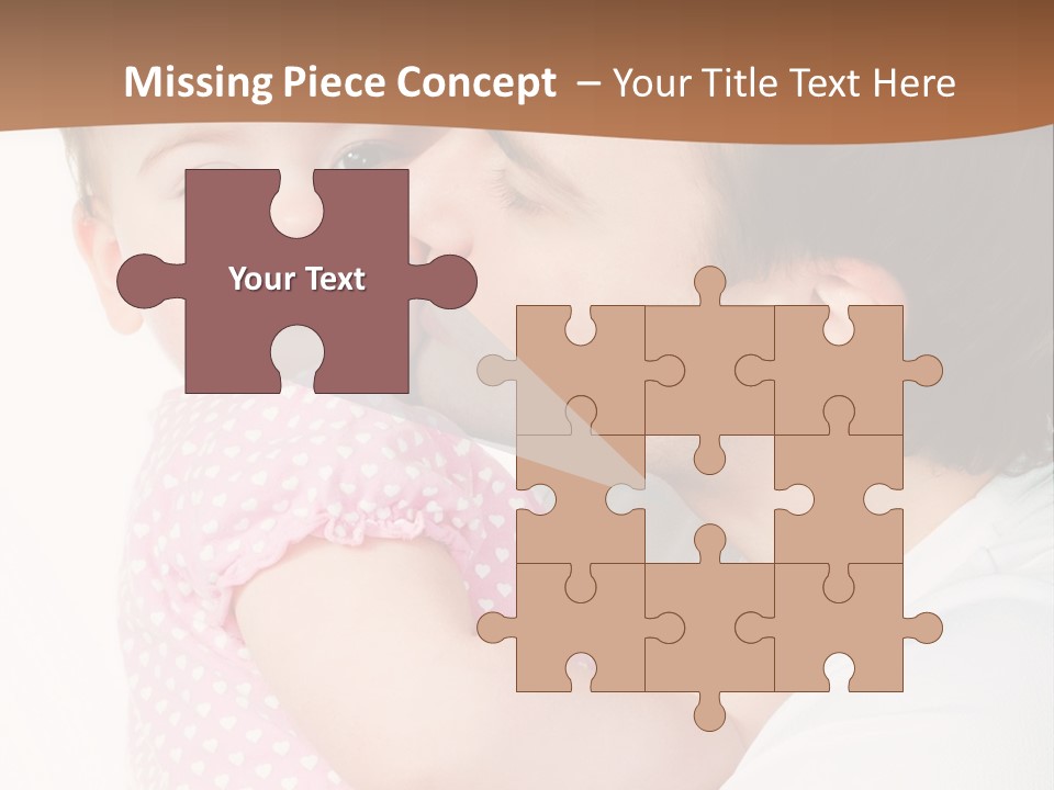 A Man Kissing A Baby On The Cheek PowerPoint Template