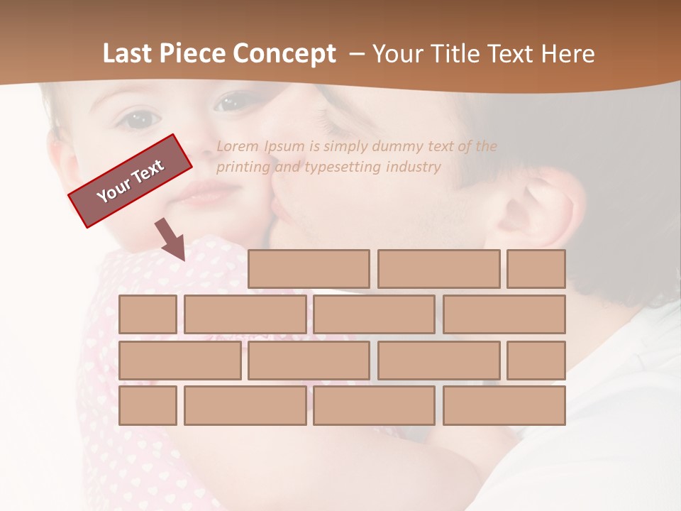 A Man Kissing A Baby On The Cheek PowerPoint Template