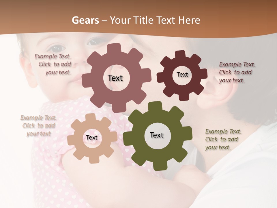 A Man Kissing A Baby On The Cheek PowerPoint Template