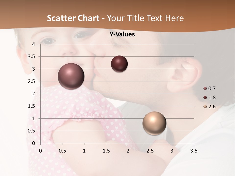 A Man Kissing A Baby On The Cheek PowerPoint Template