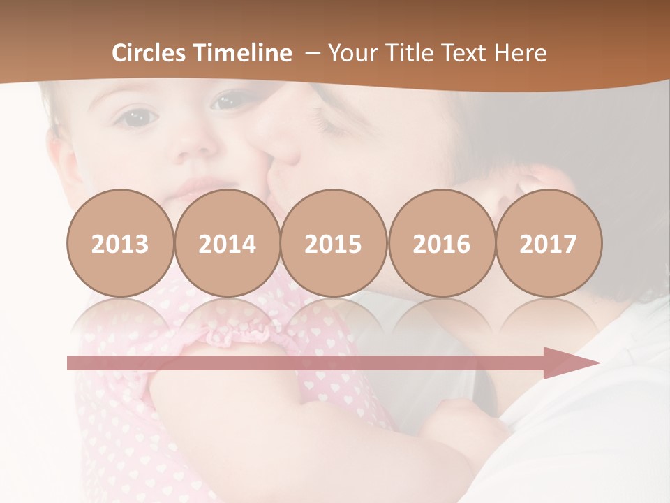 A Man Kissing A Baby On The Cheek PowerPoint Template