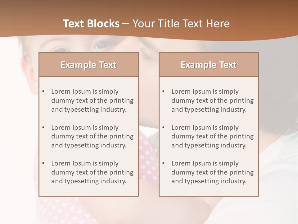 A Man Kissing A Baby On The Cheek PowerPoint Template