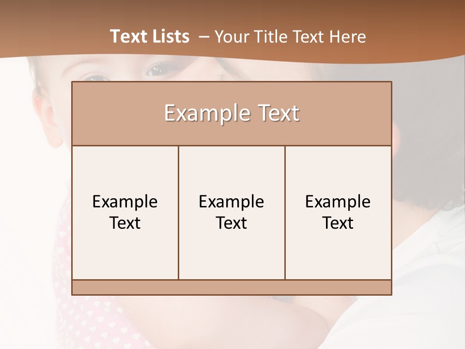 A Man Kissing A Baby On The Cheek PowerPoint Template