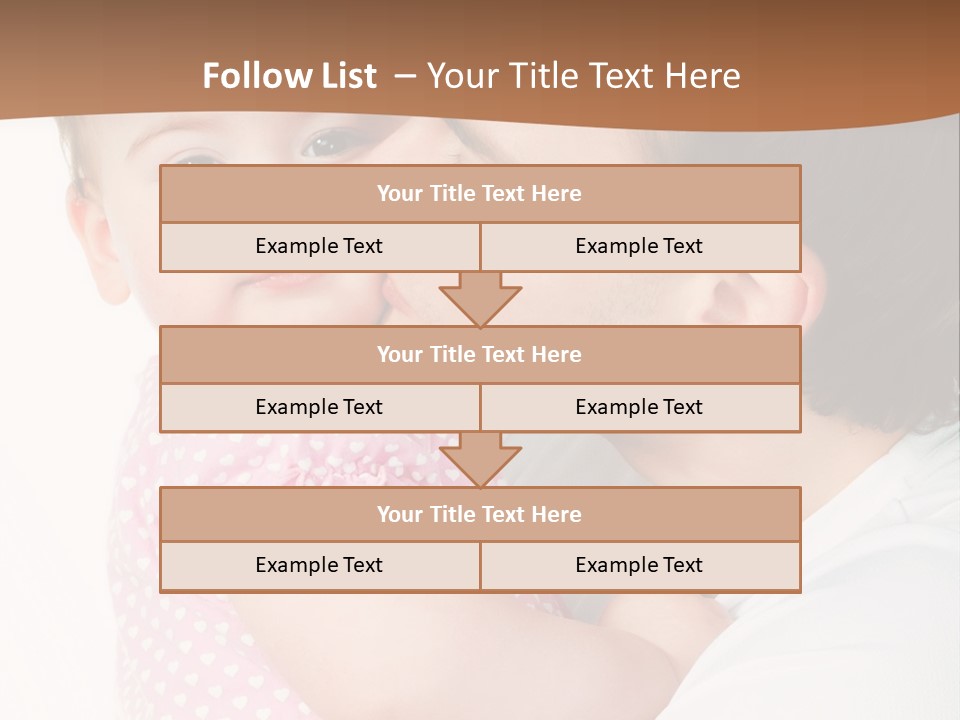 A Man Kissing A Baby On The Cheek PowerPoint Template