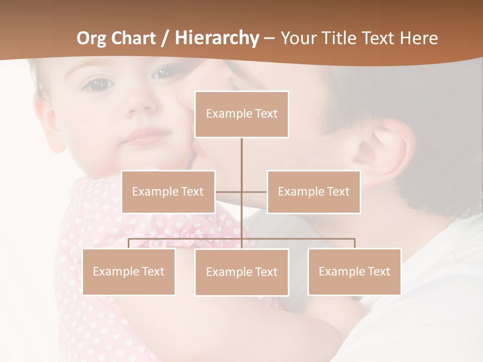 A Man Kissing A Baby On The Cheek PowerPoint Template