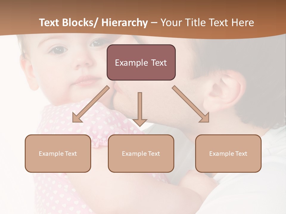 A Man Kissing A Baby On The Cheek PowerPoint Template