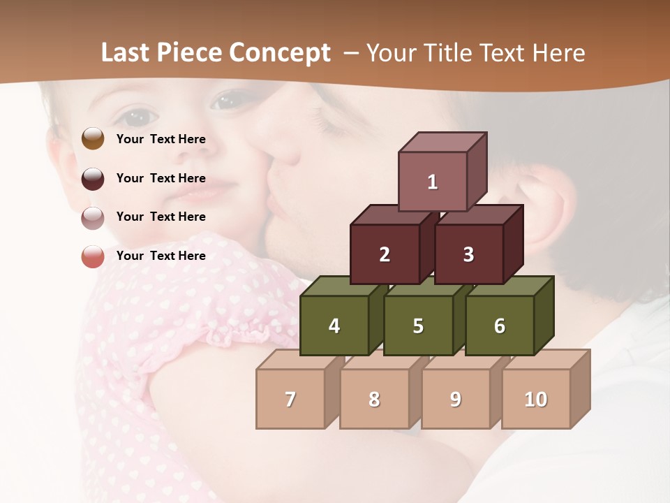 A Man Kissing A Baby On The Cheek PowerPoint Template