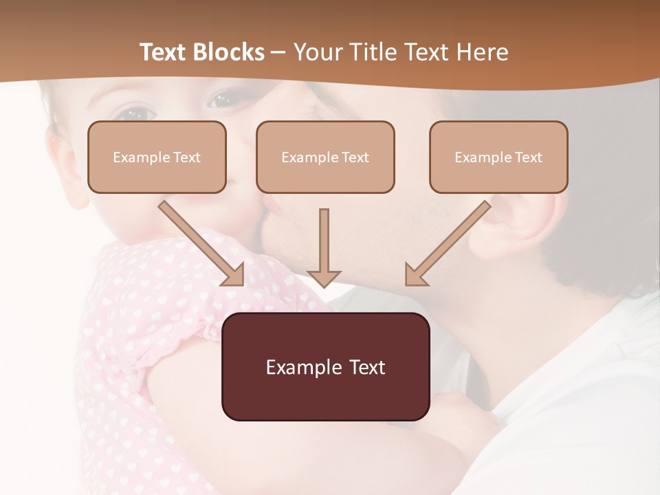 A Man Kissing A Baby On The Cheek PowerPoint Template