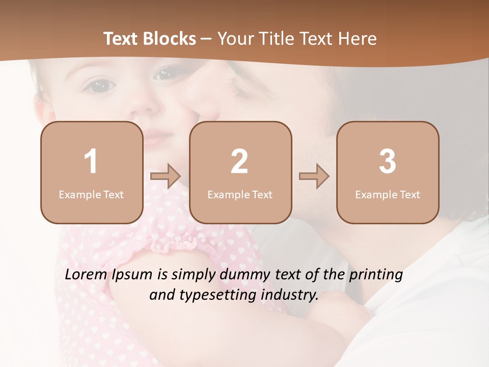 A Man Kissing A Baby On The Cheek PowerPoint Template