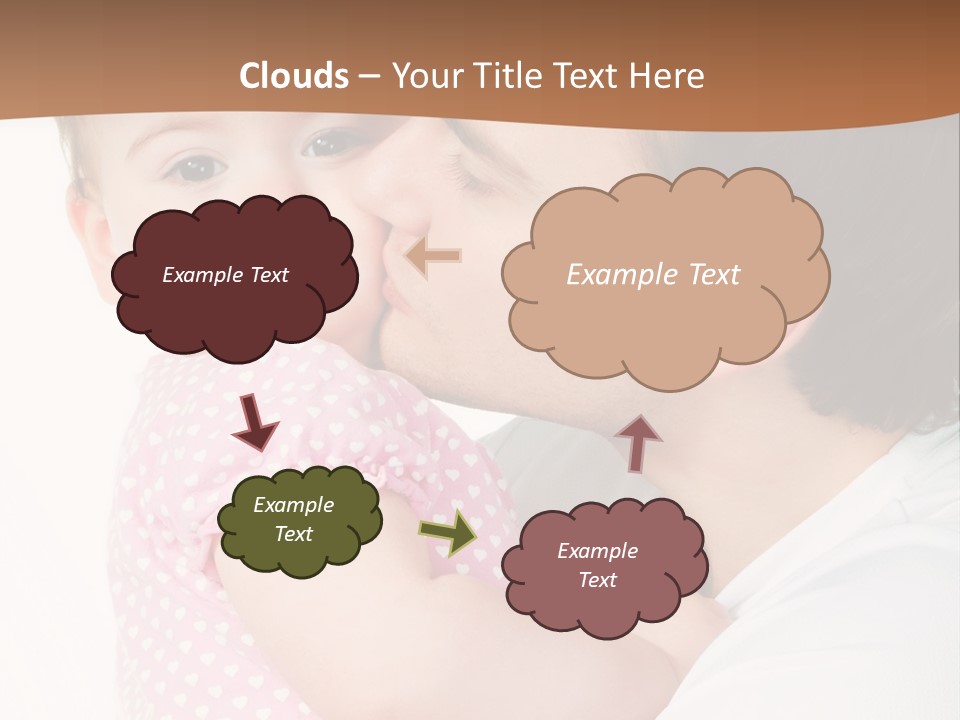 A Man Kissing A Baby On The Cheek PowerPoint Template
