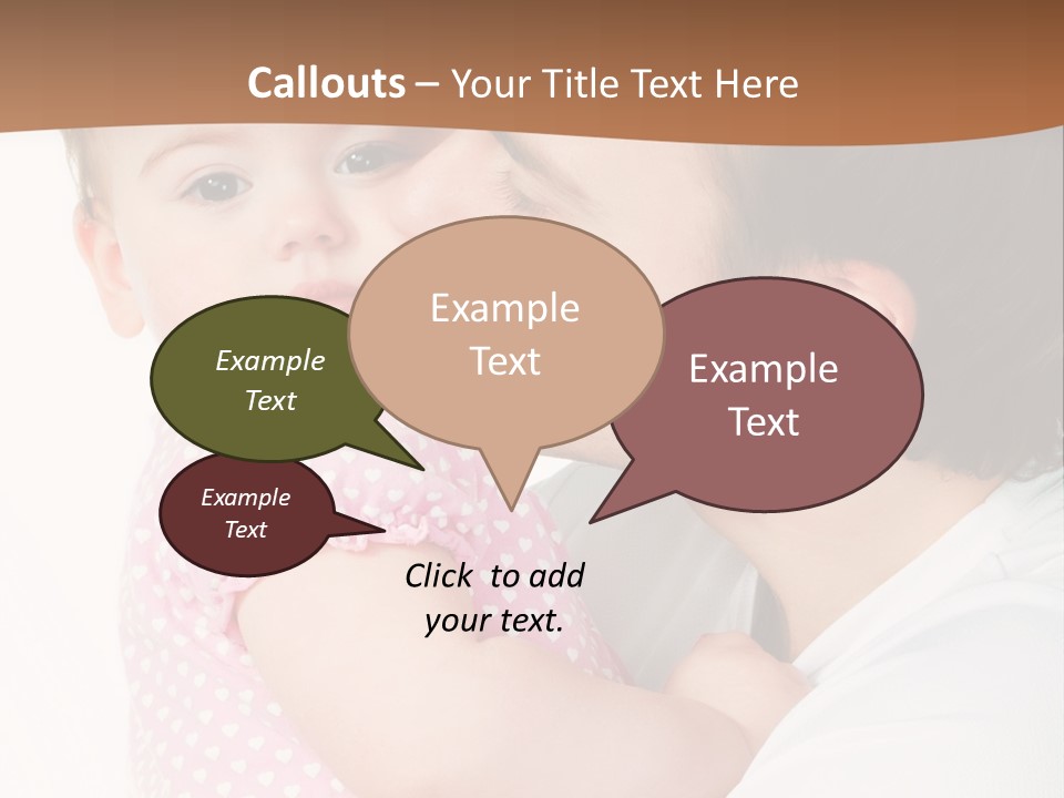 A Man Kissing A Baby On The Cheek PowerPoint Template