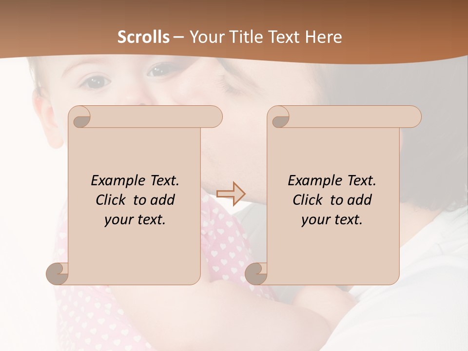 A Man Kissing A Baby On The Cheek PowerPoint Template