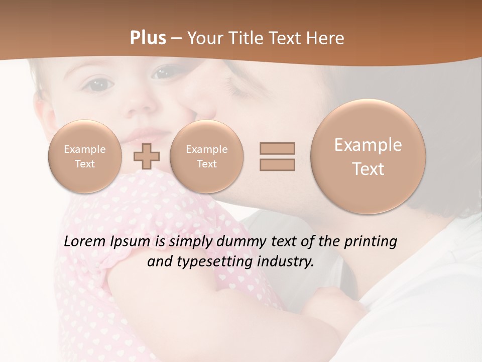 A Man Kissing A Baby On The Cheek PowerPoint Template
