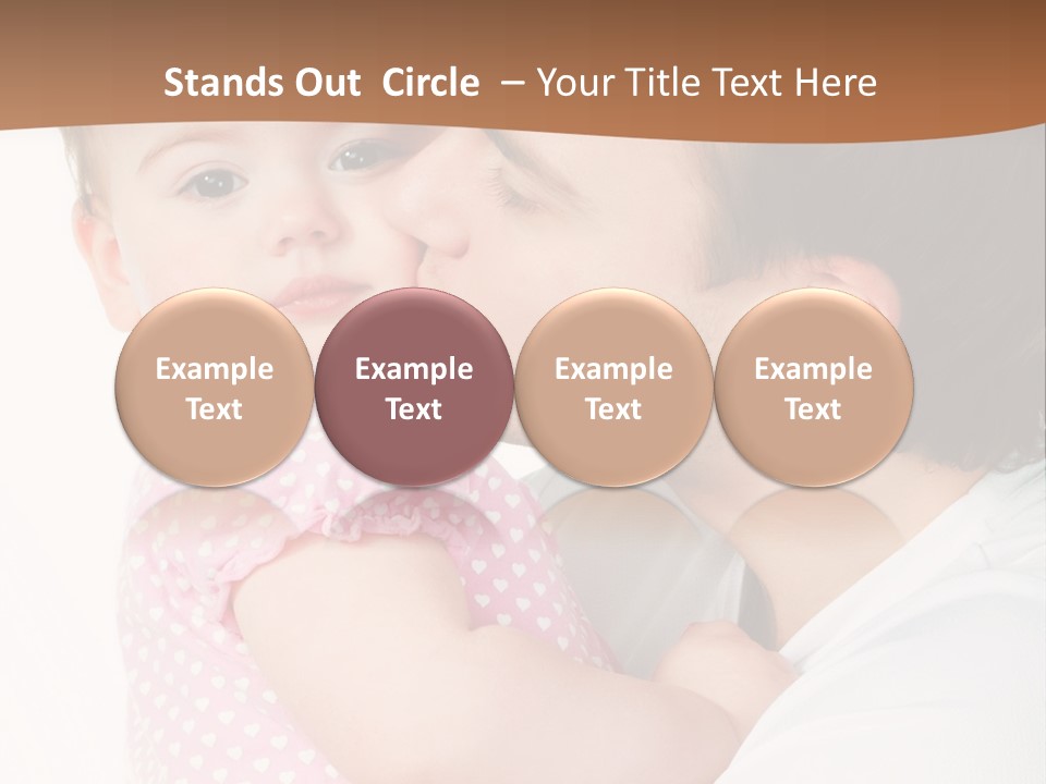 A Man Kissing A Baby On The Cheek PowerPoint Template