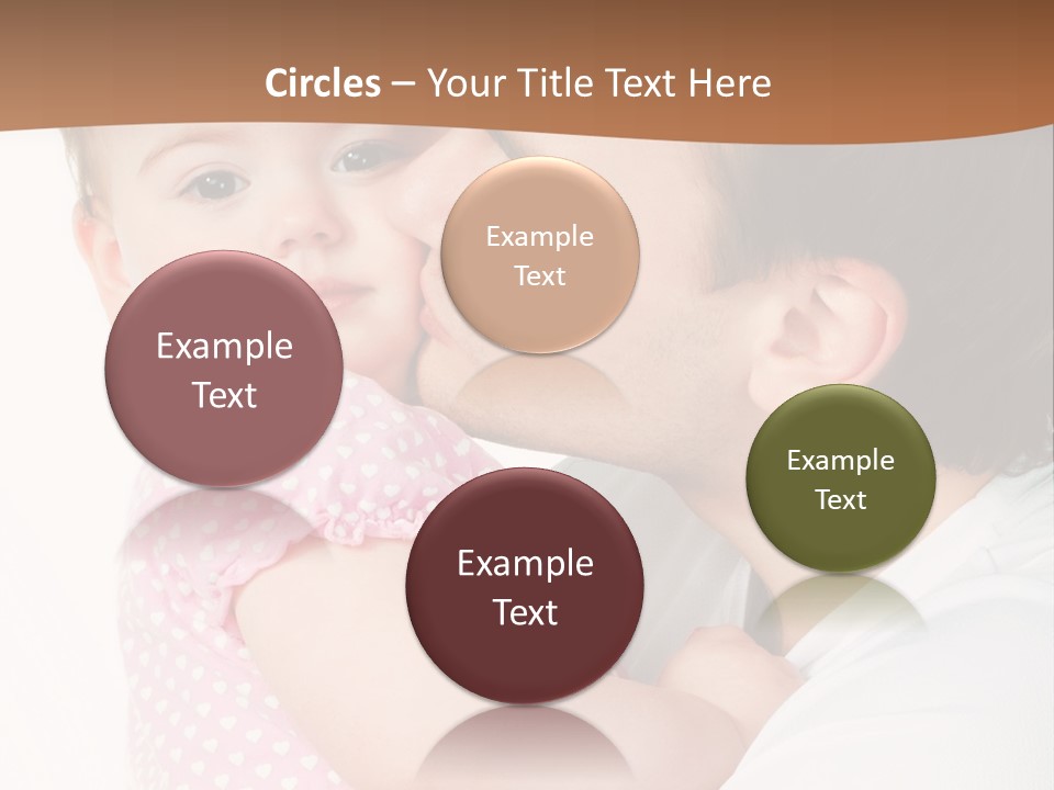 A Man Kissing A Baby On The Cheek PowerPoint Template