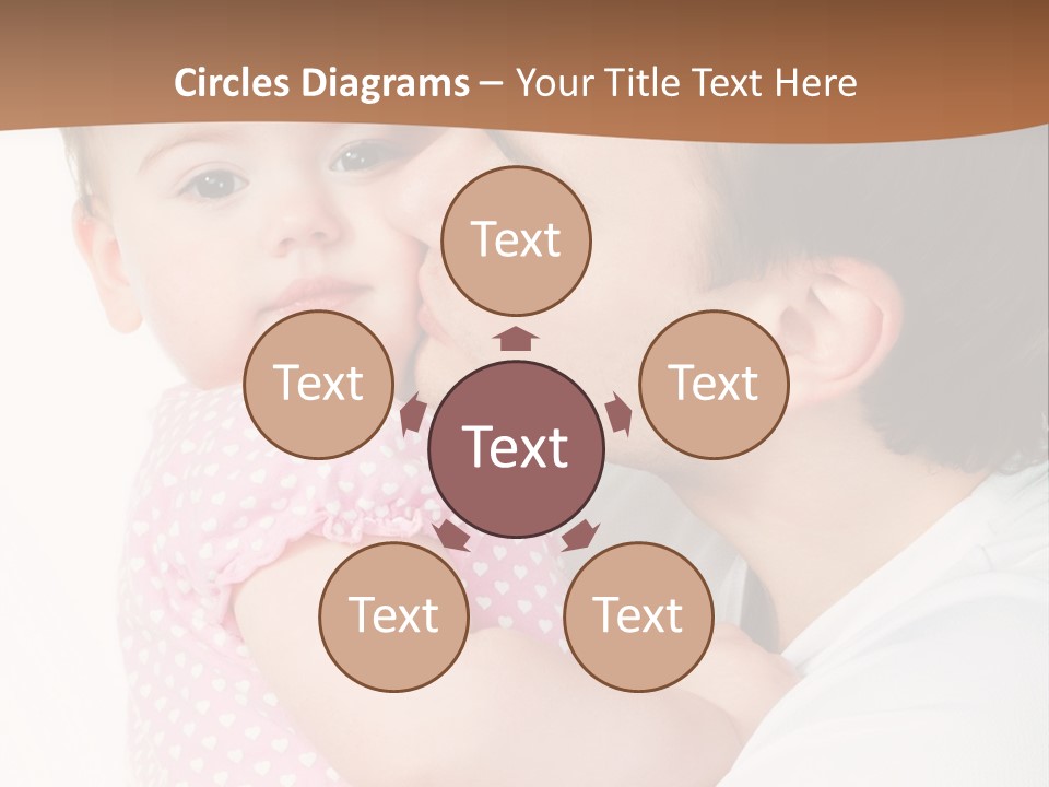 A Man Kissing A Baby On The Cheek PowerPoint Template