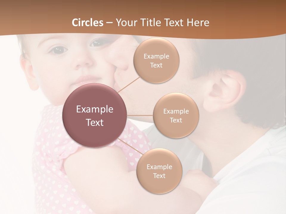 A Man Kissing A Baby On The Cheek PowerPoint Template