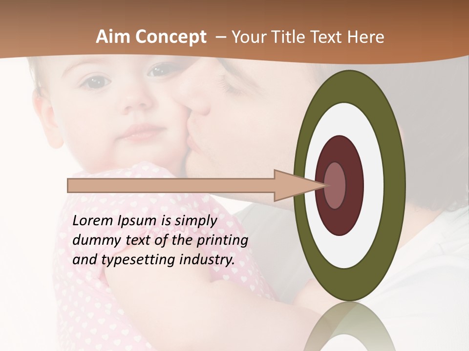 A Man Kissing A Baby On The Cheek PowerPoint Template