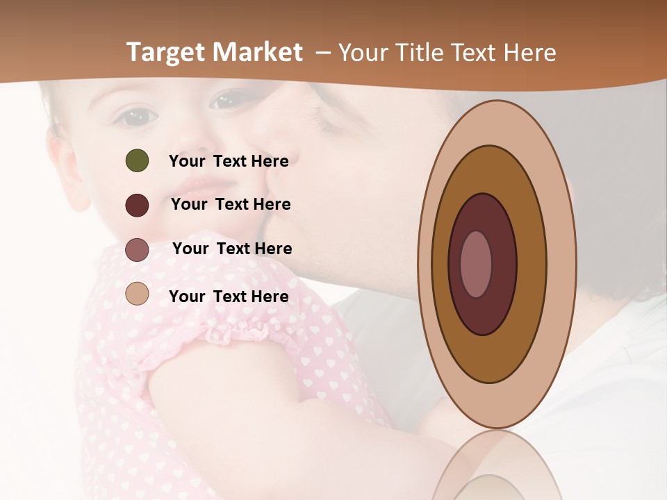 A Man Kissing A Baby On The Cheek PowerPoint Template