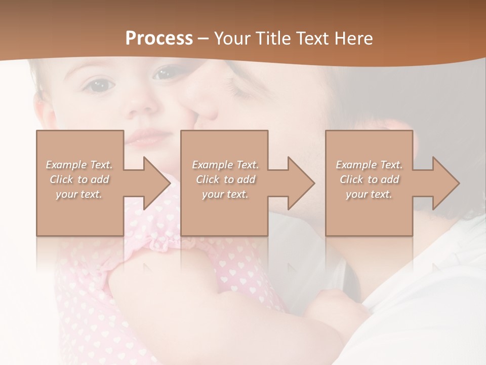 A Man Kissing A Baby On The Cheek PowerPoint Template