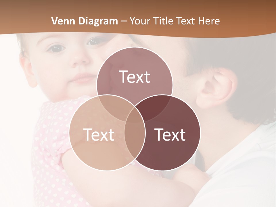 A Man Kissing A Baby On The Cheek PowerPoint Template
