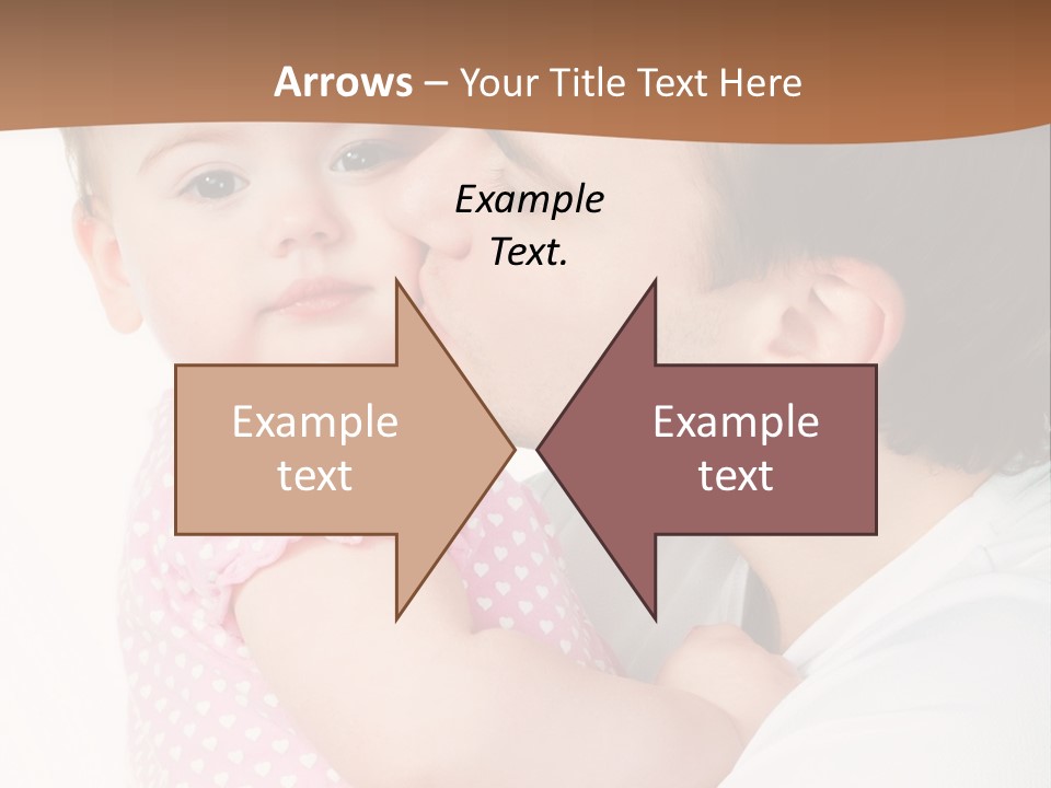 A Man Kissing A Baby On The Cheek PowerPoint Template