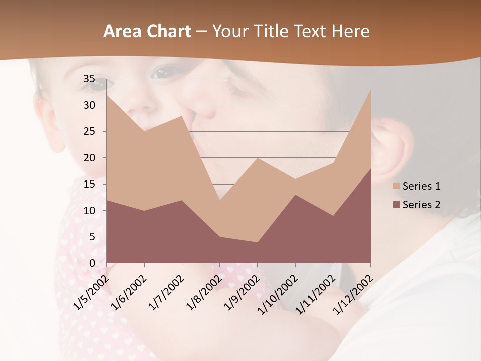 A Man Kissing A Baby On The Cheek PowerPoint Template