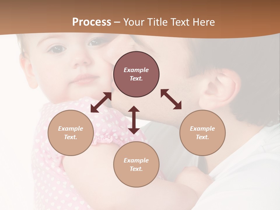 A Man Kissing A Baby On The Cheek PowerPoint Template
