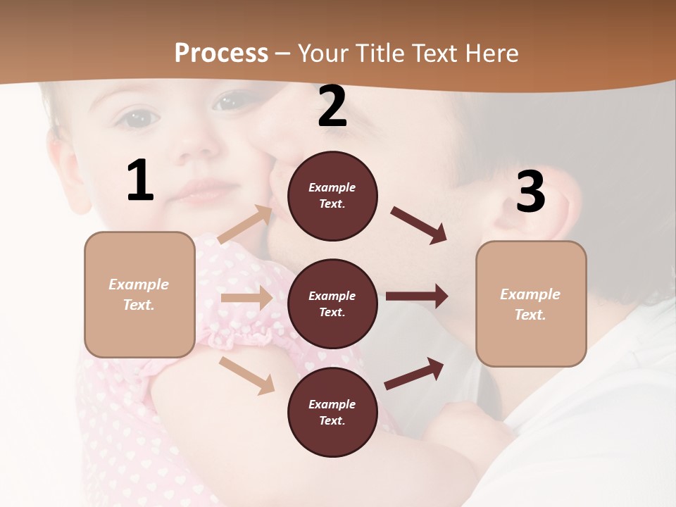 A Man Kissing A Baby On The Cheek PowerPoint Template