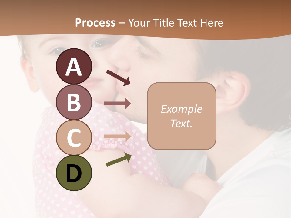A Man Kissing A Baby On The Cheek PowerPoint Template