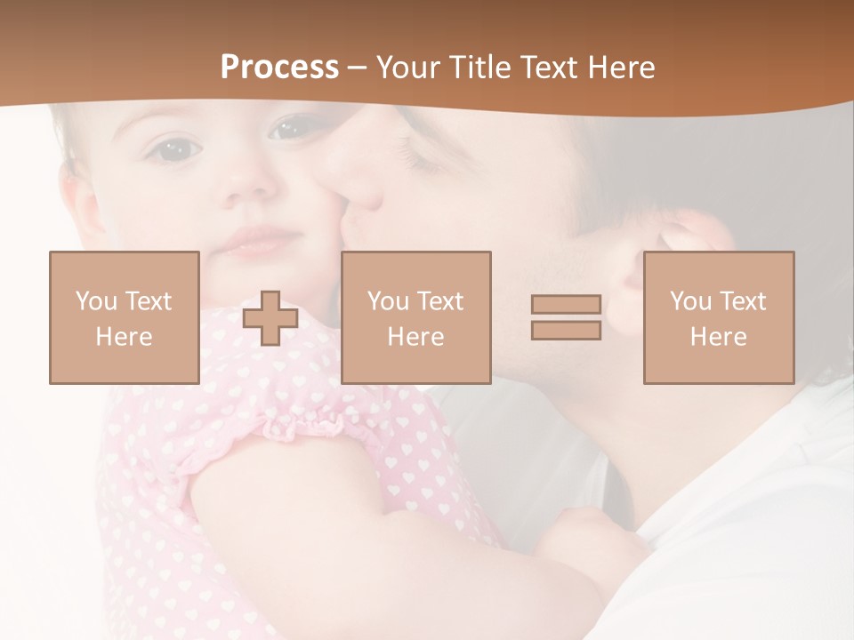 A Man Kissing A Baby On The Cheek PowerPoint Template