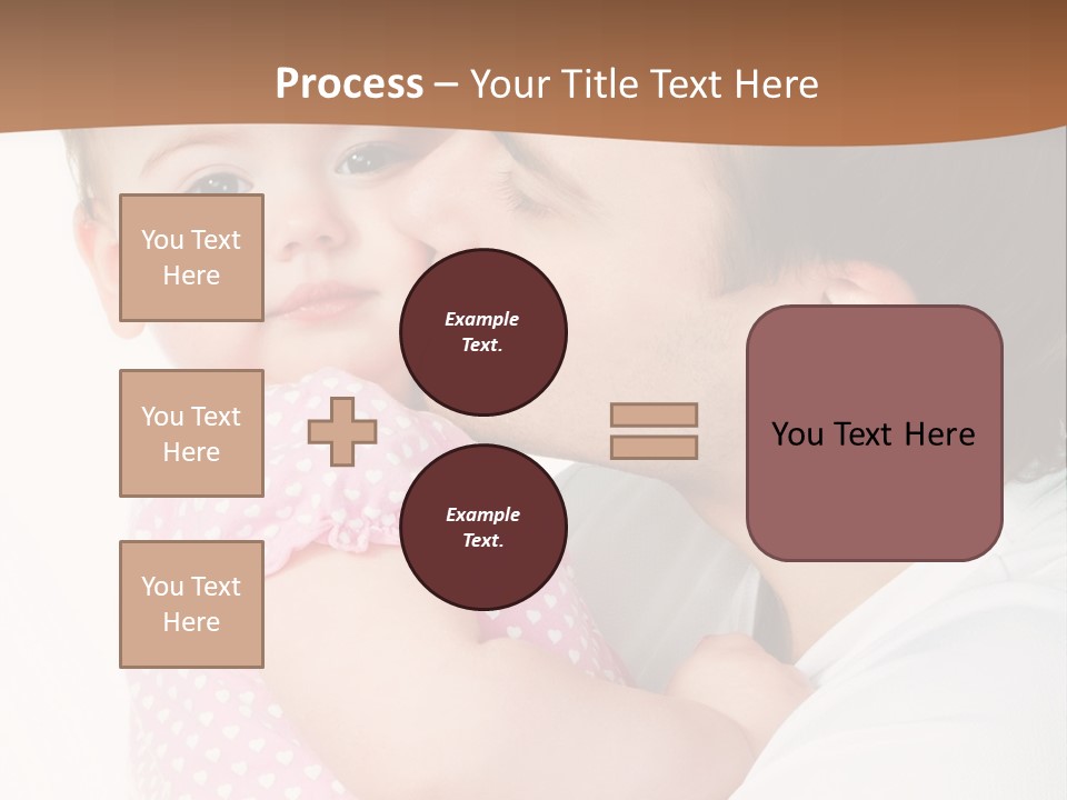 A Man Kissing A Baby On The Cheek PowerPoint Template