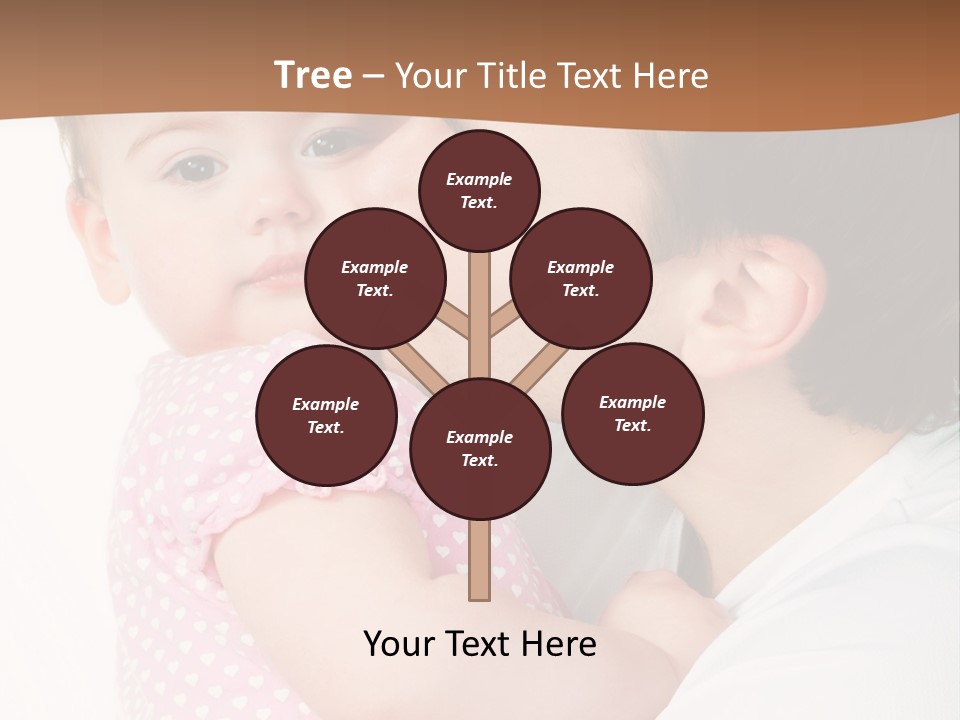 A Man Kissing A Baby On The Cheek PowerPoint Template