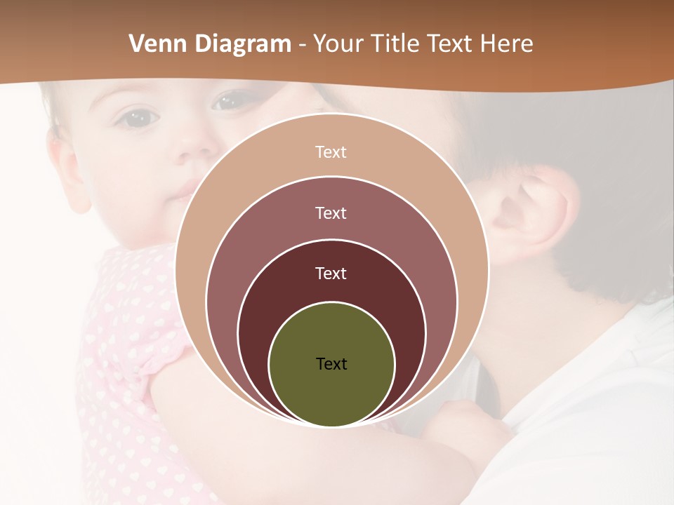 A Man Kissing A Baby On The Cheek PowerPoint Template