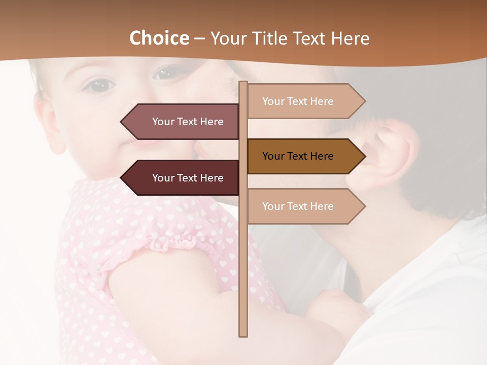 A Man Kissing A Baby On The Cheek PowerPoint Template
