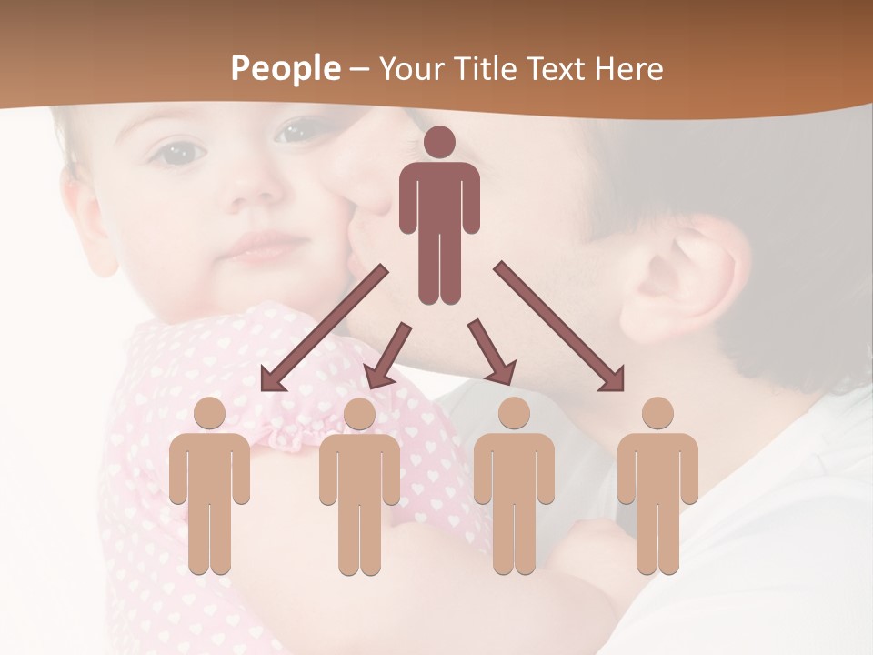 A Man Kissing A Baby On The Cheek PowerPoint Template