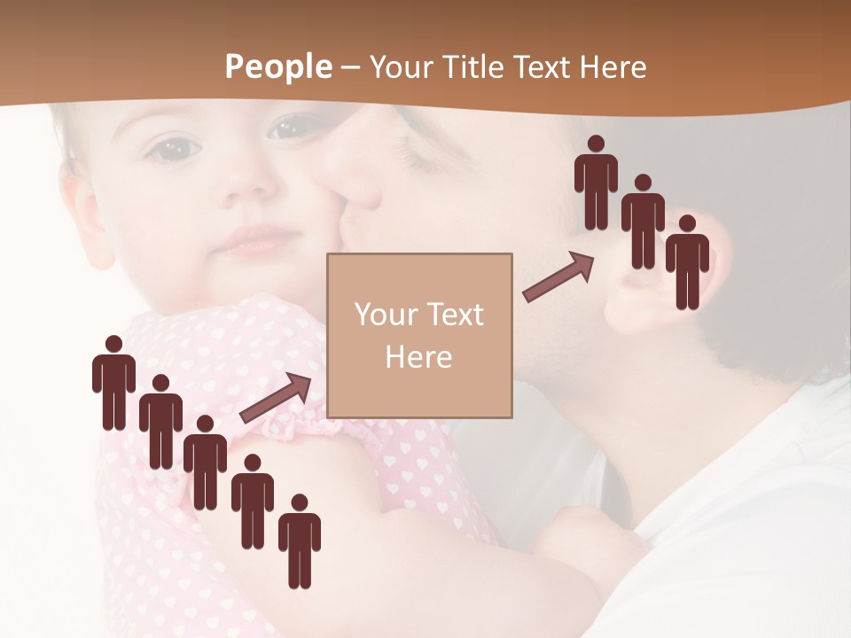 A Man Kissing A Baby On The Cheek PowerPoint Template