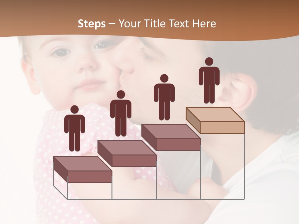 A Man Kissing A Baby On The Cheek PowerPoint Template