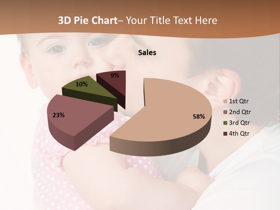 A Man Kissing A Baby On The Cheek PowerPoint Template